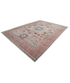 Mamluk 8'11'' X 13'11'' Hand-Knotted Wool Rug 8'11'' x 13'11'' (268 X 418) / Grey / Red