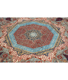 Mamluk 8'11'' X 13'11'' Hand-Knotted Wool Rug 8'11'' x 13'11'' (268 X 418) / Grey / Red