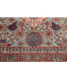 Mamluk 8'11'' X 13'11'' Hand-Knotted Wool Rug 8'11'' x 13'11'' (268 X 418) / Grey / Red