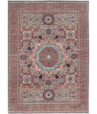 Mamluk 8'11'' X 13'11'' Hand-Knotted Wool Rug 8'11'' x 13'11'' (268 X 418) / Grey / Red