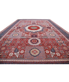 Mamluk 16'5'' X 24'5'' Hand-Knotted Wool Rug 16'5'' x 24'5'' (493 X 733) / Red / Blue