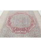 Mamluk 7'11'' X 9'4'' Hand-Knotted Wool Rug 7'11'' x 9'4'' (238 X 280) / Blue / Ivory