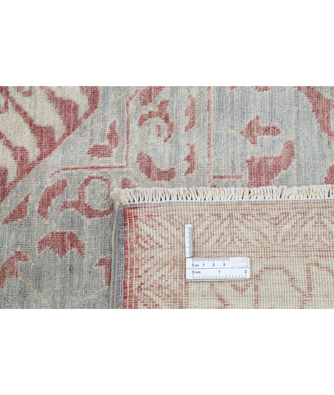 Mamluk 7'11'' X 9'4'' Hand-Knotted Wool Rug 7'11'' x 9'4'' (238 X 280) / Blue / Ivory