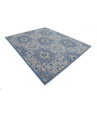 Mamluk 8'0'' X 9'9'' Hand-Knotted Wool Rug 8'0'' x 9'9'' (240 X 293) / Blue / Blue