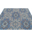 Mamluk 8'0'' X 9'9'' Hand-Knotted Wool Rug 8'0'' x 9'9'' (240 X 293) / Blue / Blue