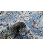 Mamluk 8'0'' X 9'9'' Hand-Knotted Wool Rug 8'0'' x 9'9'' (240 X 293) / Blue / Blue