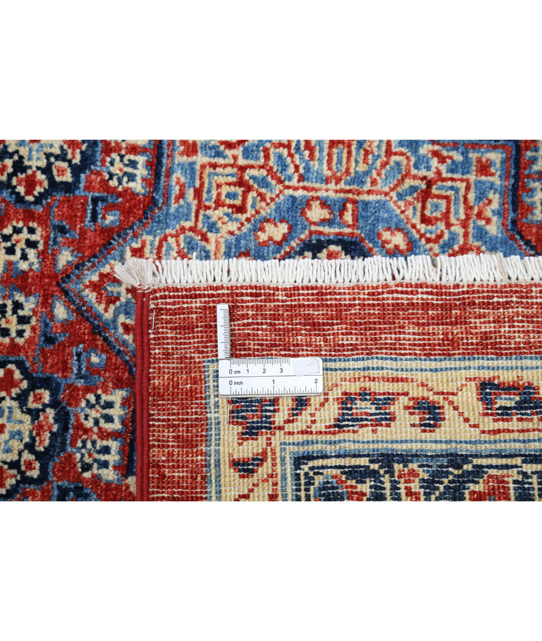 Mamluk 10'1'' X 13'8'' Hand-Knotted Wool Rug 10'1'' x 13'8'' (303 X 410) / Red / Blue