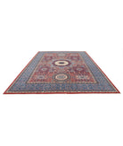 Mamluk 10'1'' X 13'8'' Hand-Knotted Wool Rug 10'1'' x 13'8'' (303 X 410) / Red / Blue