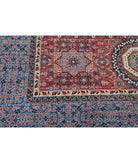 Mamluk 10'1'' X 13'8'' Hand-Knotted Wool Rug 10'1'' x 13'8'' (303 X 410) / Red / Blue