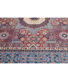 Mamluk 10'1'' X 13'8'' Hand-Knotted Wool Rug 10'1'' x 13'8'' (303 X 410) / Red / Blue