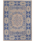 Mamluk 6'5'' X 9'4'' Hand-Knotted Wool Rug 6'5'' x 9'4'' (193 X 280) / Tan / Blue