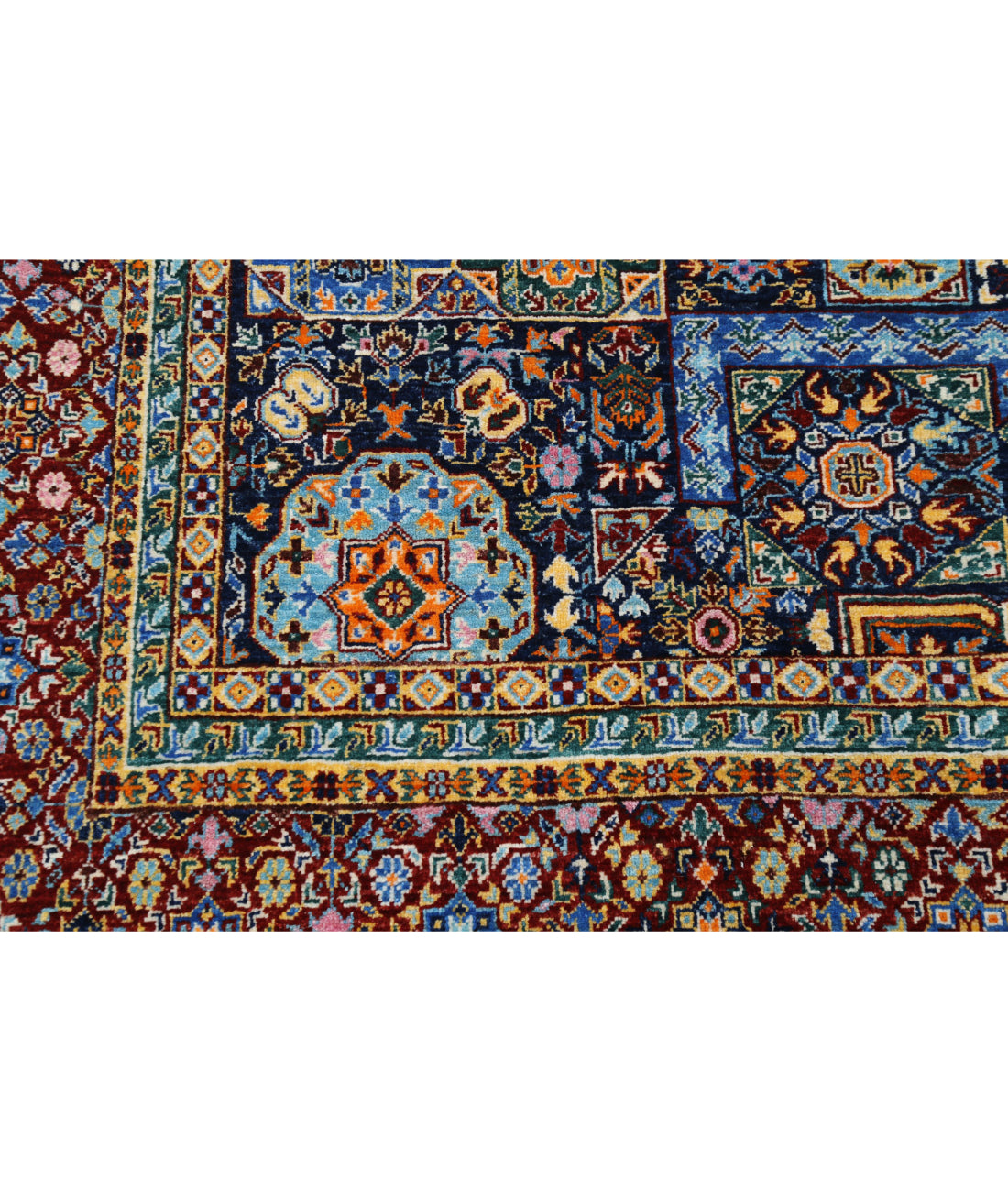 Mamluk 8'11'' X 12'1'' Hand-Knotted Wool Rug 8'11'' x 12'1'' (268 X 363) / Blue / Red