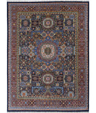 Mamluk 8'11'' X 12'1'' Hand-Knotted Wool Rug 8'11'' x 12'1'' (268 X 363) / Blue / Red