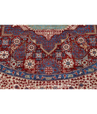 Mamluk 7'10'' X 7'11'' Hand-Knotted Wool Rug 7'10'' x 7'11'' (235 X 238) / Red / Ivory