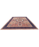 Mamluk 11'1'' X 15'7'' Hand-Knotted Wool Rug 11'1'' x 15'7'' (333 X 468) / Rust / Blue