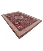 Mamluk 8'10'' X 12'2'' Hand-Knotted Wool Rug 8'10'' x 12'2'' (265 X 365) / Red / Ivory