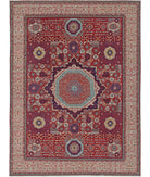 Mamluk 8'10'' X 12'2'' Hand-Knotted Wool Rug 8'10'' x 12'2'' (265 X 365) / Red / Ivory