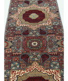 Mamluk 2'7'' X 9'9'' Hand-Knotted Wool Rug 2'7'' x 9'9'' (78 X 293) / Grey / Red