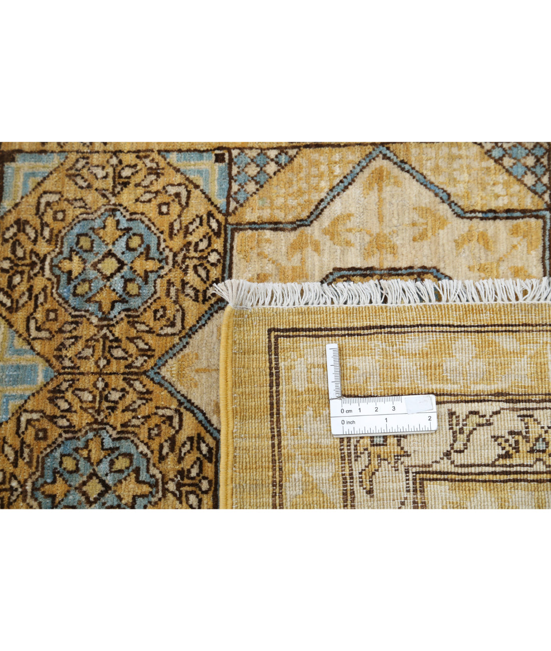 Mamluk 7'10'' X 10'10'' Hand-Knotted Wool Rug 7'10'' x 10'10'' (235 X 325) / Gold / Ivory