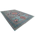 Mamluk 11'11'' X 17'5'' Hand-Knotted Wool Rug 11'11'' x 17'5'' (358 X 523) / Blue / Blue