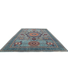 Mamluk 11'11'' X 17'5'' Hand-Knotted Wool Rug 11'11'' x 17'5'' (358 X 523) / Blue / Blue