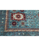 Mamluk 11'11'' X 17'5'' Hand-Knotted Wool Rug 11'11'' x 17'5'' (358 X 523) / Blue / Blue