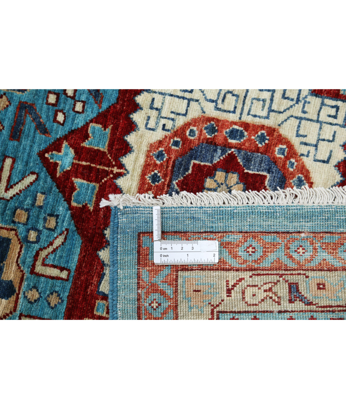 Mamluk 11'11'' X 17'5'' Hand-Knotted Wool Rug 11'11'' x 17'5'' (358 X 523) / Blue / Blue