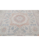 Mamluk 7'11'' X 9'9'' Hand-Knotted Wool Rug 7'11'' x 9'9'' (238 X 293) / Ivory / Blue