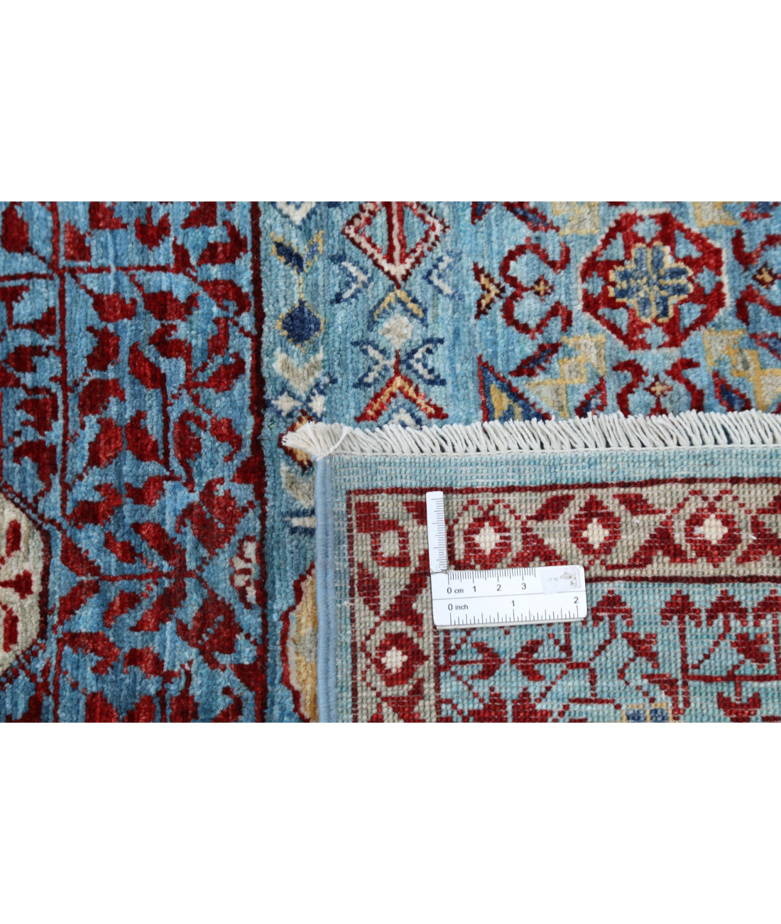 Mamluk 8'1'' X 9'10'' Hand-Knotted Wool Rug 8'1'' x 9'10'' (243 X 295) / Blue / Blue