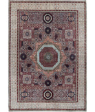 Mamluk 8'9'' X 12'3'' Hand-Knotted Wool Rug 8'9'' x 12'3'' (263 X 368) / Grey / Ivory