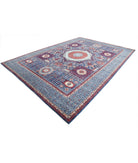 Mamluk 9'11'' X 13'11'' Hand-Knotted Wool Rug 9'11'' x 13'11'' (298 X 418) / Blue / Blue