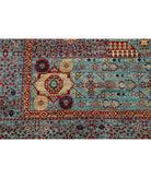 Mamluk 7'11'' X 9'11'' Hand-Knotted Wool Rug 7'11'' x 9'11'' (238 X 298) / Blue / Blue