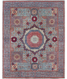 Mamluk 7'11'' X 9'11'' Hand-Knotted Wool Rug 7'11'' x 9'11'' (238 X 298) / Blue / Blue