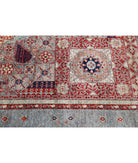 Mamluk 8'10'' X 11'10'' Hand-Knotted Wool Rug 8'10'' x 11'10'' (265 X 355) / Grey / Blue