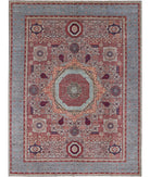 Mamluk 8'10'' X 11'10'' Hand-Knotted Wool Rug 8'10'' x 11'10'' (265 X 355) / Grey / Blue