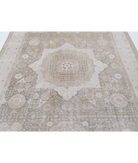 Hand Knotted Mamluk Wool Rug 6' 6" X 9' 6" 6' 6" X 9' 6" (198 X 290) / Green / Ivory