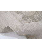 Hand Knotted Mamluk Wool Rug 6' 6" X 9' 6" 6' 6" X 9' 6" (198 X 290) / Green / Ivory
