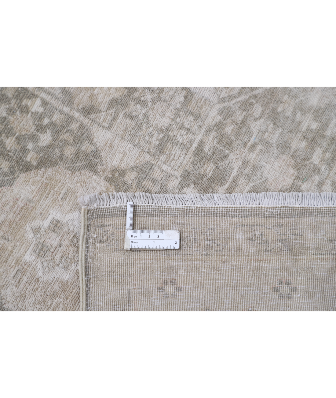 Hand Knotted Mamluk Wool Rug 6' 6" X 9' 6" 6' 6" X 9' 6" (198 X 290) / Green / Ivory