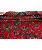 Mashad 10'11'' X 16'2'' Hand-Knotted Wool Rug 10'11'' x 16'2'' (328 X 485) / Burgundy / Blue