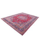 Mashad 9'7'' X 12'11'' Hand-Knotted Wool Rug 9'7'' x 12'11'' (288 X 388) / Red / Blue