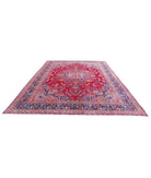 Mashad 9'7'' X 12'11'' Hand-Knotted Wool Rug 9'7'' x 12'11'' (288 X 388) / Red / Blue