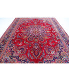 Mashad 9'7'' X 12'11'' Hand-Knotted Wool Rug 9'7'' x 12'11'' (288 X 388) / Red / Blue