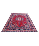 Mashad 6'4'' X 9'4'' Hand-Knotted Wool Rug 6'4'' x 9'4'' (190 X 280) / Red / Blue