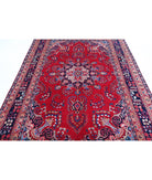 Mashad 6'4'' X 9'4'' Hand-Knotted Wool Rug 6'4'' x 9'4'' (190 X 280) / Red / Blue