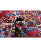 Kerman 6'11'' X 9'9'' Hand-Knotted Wool Rug 6'11'' x 9'9'' (208 X 293) / Red / Blue