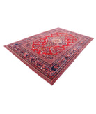 Mashad 7'8'' X 11'11'' Hand-Knotted Wool Rug 7'8'' x 11'11'' (230 X 358) / Red / Blue