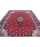 Mashad 9'8'' X 12'6'' Hand-Knotted Wool Rug 9'8'' x 12'6'' (290 X 375) / Red / Black