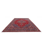 Mashad 9'5'' X 13'4'' Hand-Knotted Wool Rug 9'5'' x 13'4'' (283 X 400) / Red / Blue