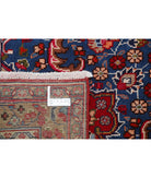 Mashad 9'5'' X 13'4'' Hand-Knotted Wool Rug 9'5'' x 13'4'' (283 X 400) / Red / Blue