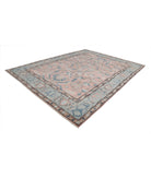 Vintage 8'9'' X 11'6'' Hand-Knotted Wool Rug 8'9'' x 11'6'' (263 X 345) / Pink / Blue